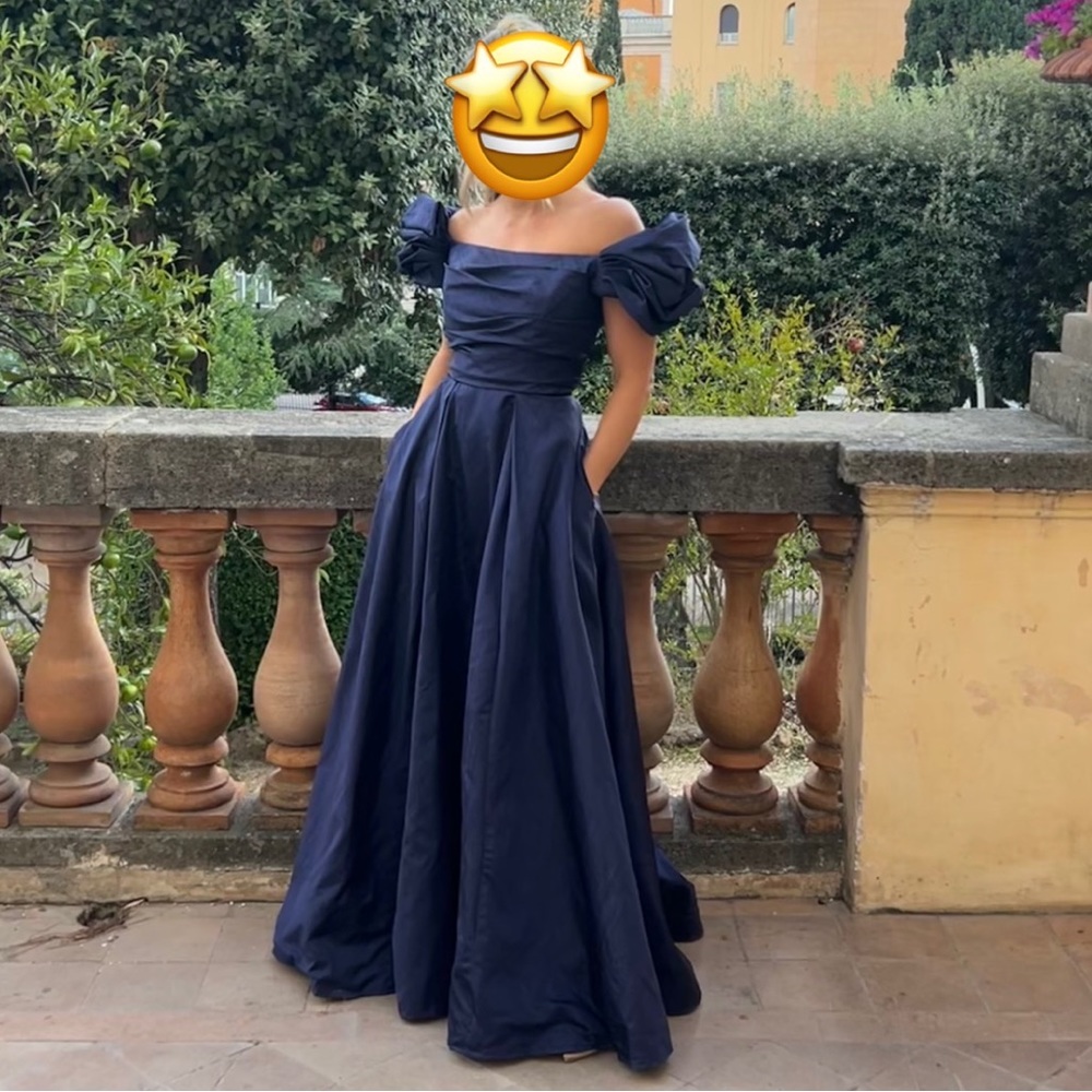 *VINTAGE* Roland Nivelais Silk Evening Gown